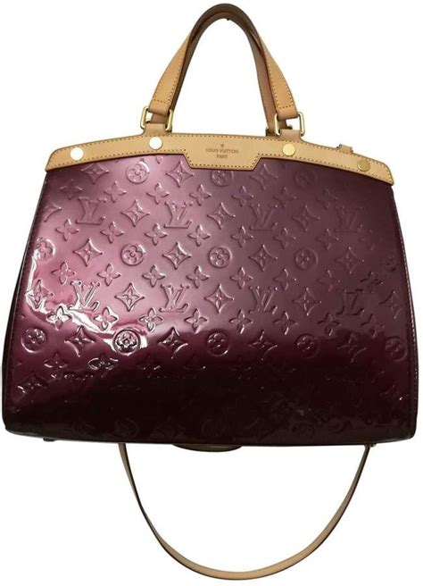 Leather handbag Louis Vuitton Burgundy in Leather .